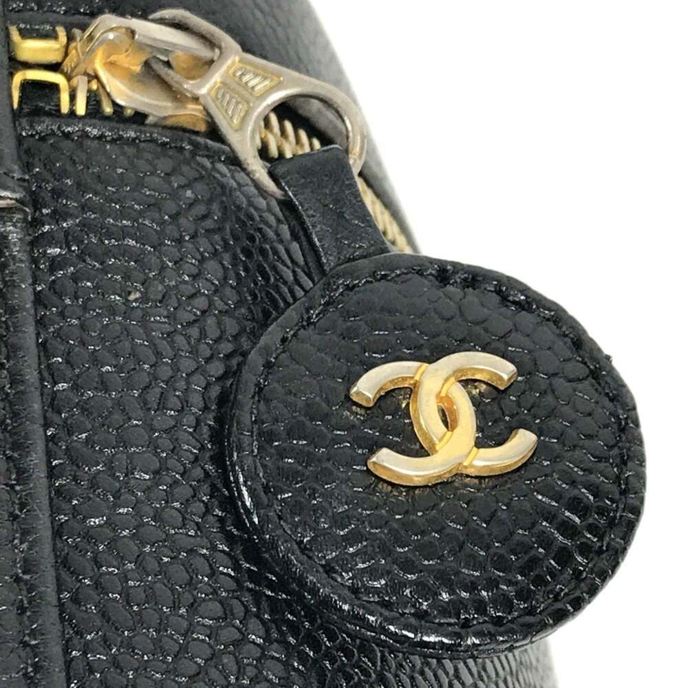 CHANEL Black Caviar Leather Logo Vanity Bag - Picture 11 of 16